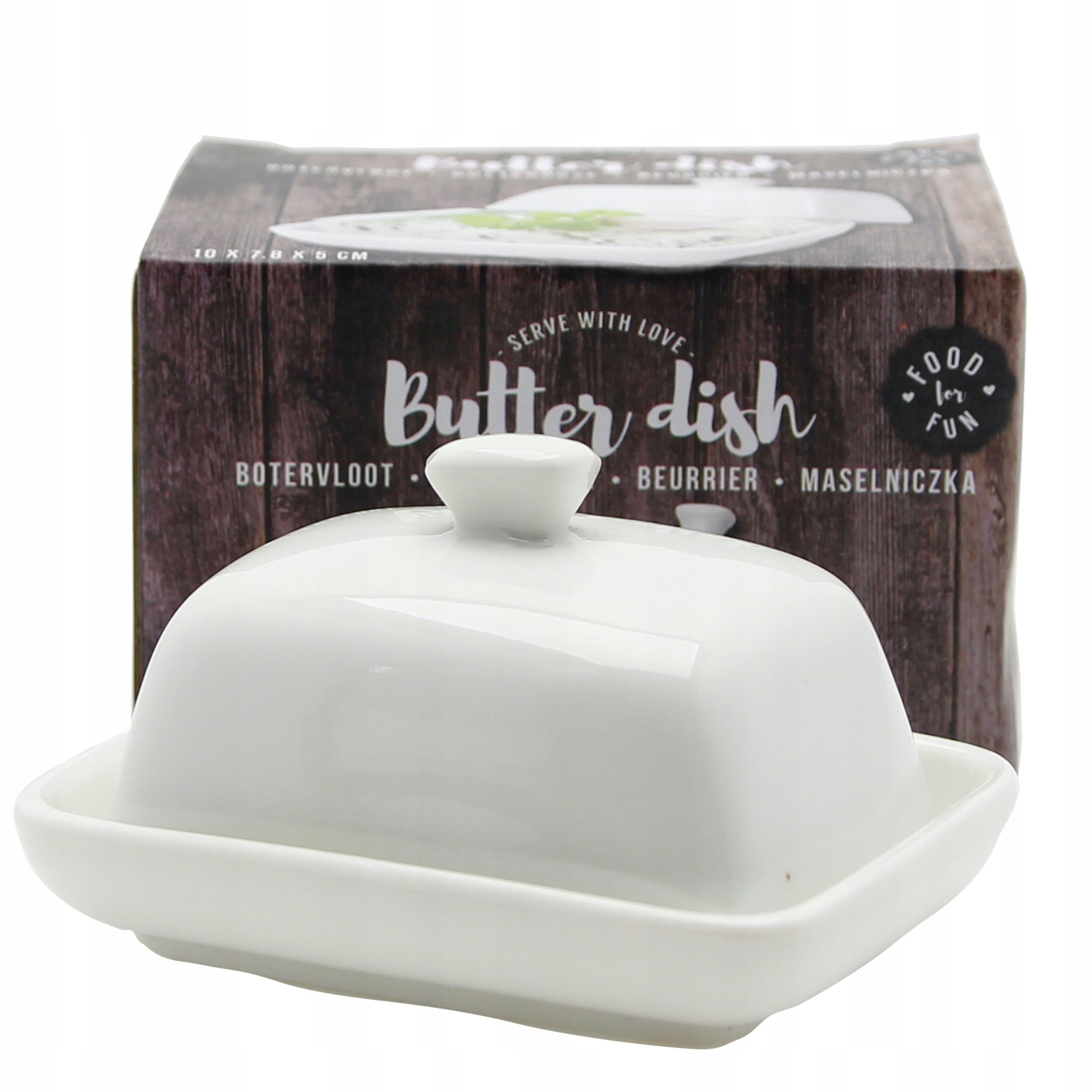 

Maselniczka Mini Pojemnik Na Masło Porcelanowa