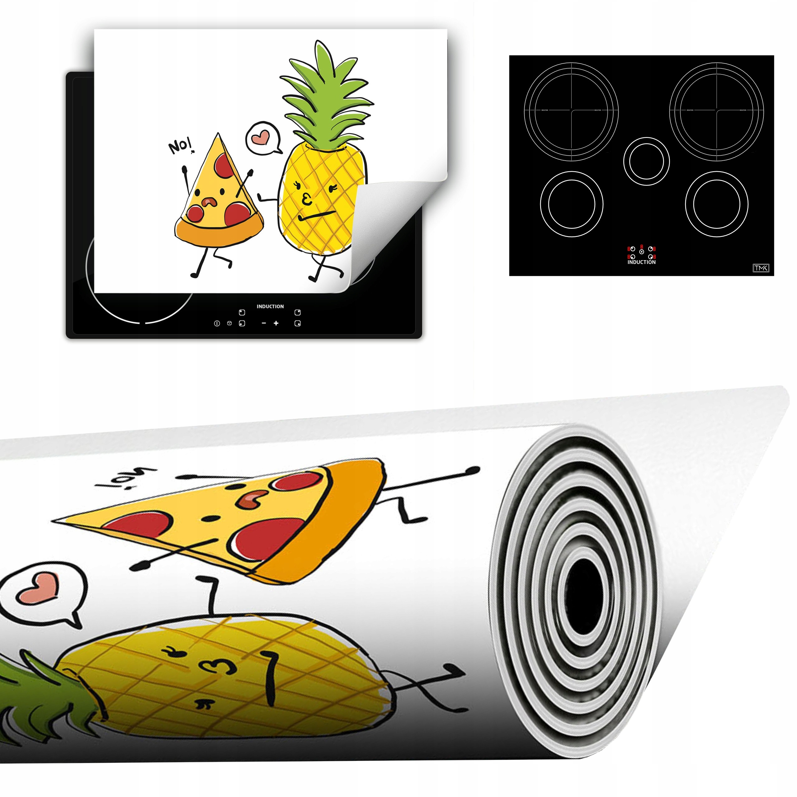 Vinylová Podložka Do Kuchyně Více Místa 70x52 Pizza ananas