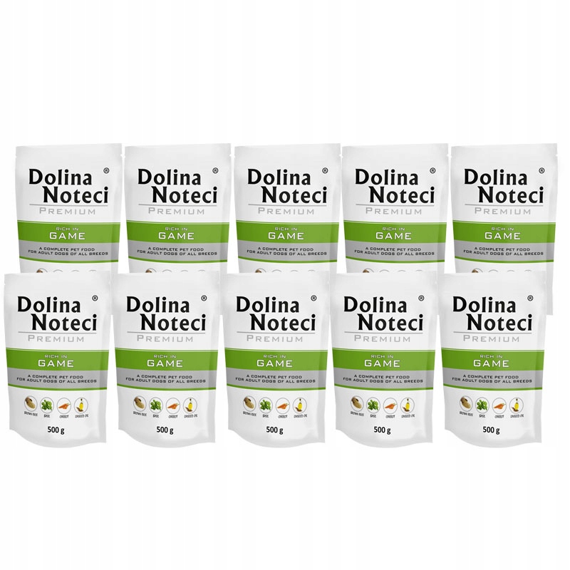 Levně Dolina Noteci Premium Bohaté na zvěřinu vlhké krmivo pro psy 10 x 500 g