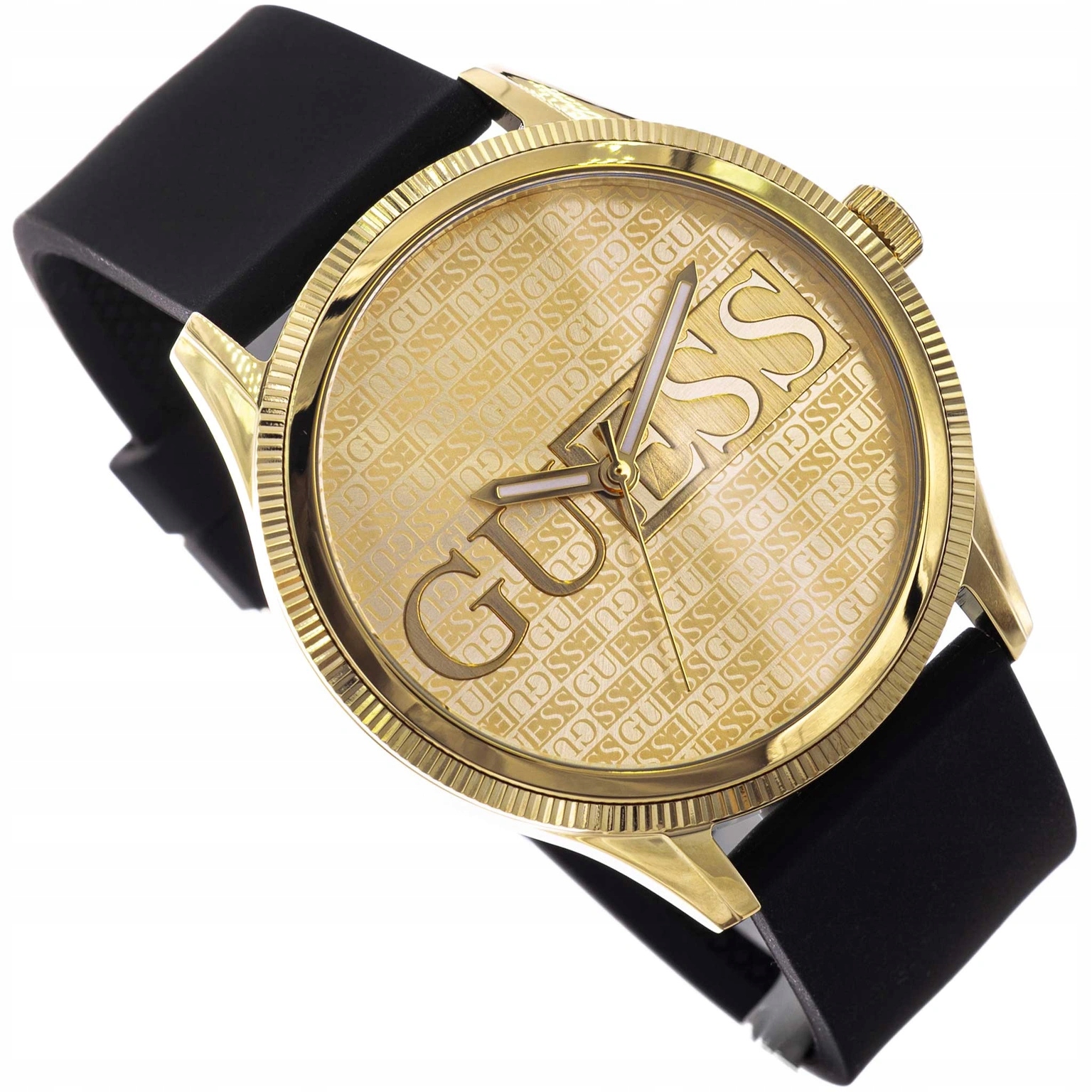 Pánské Hodinky Guess GW0726G2 Reputation Černé Na Řemínku
