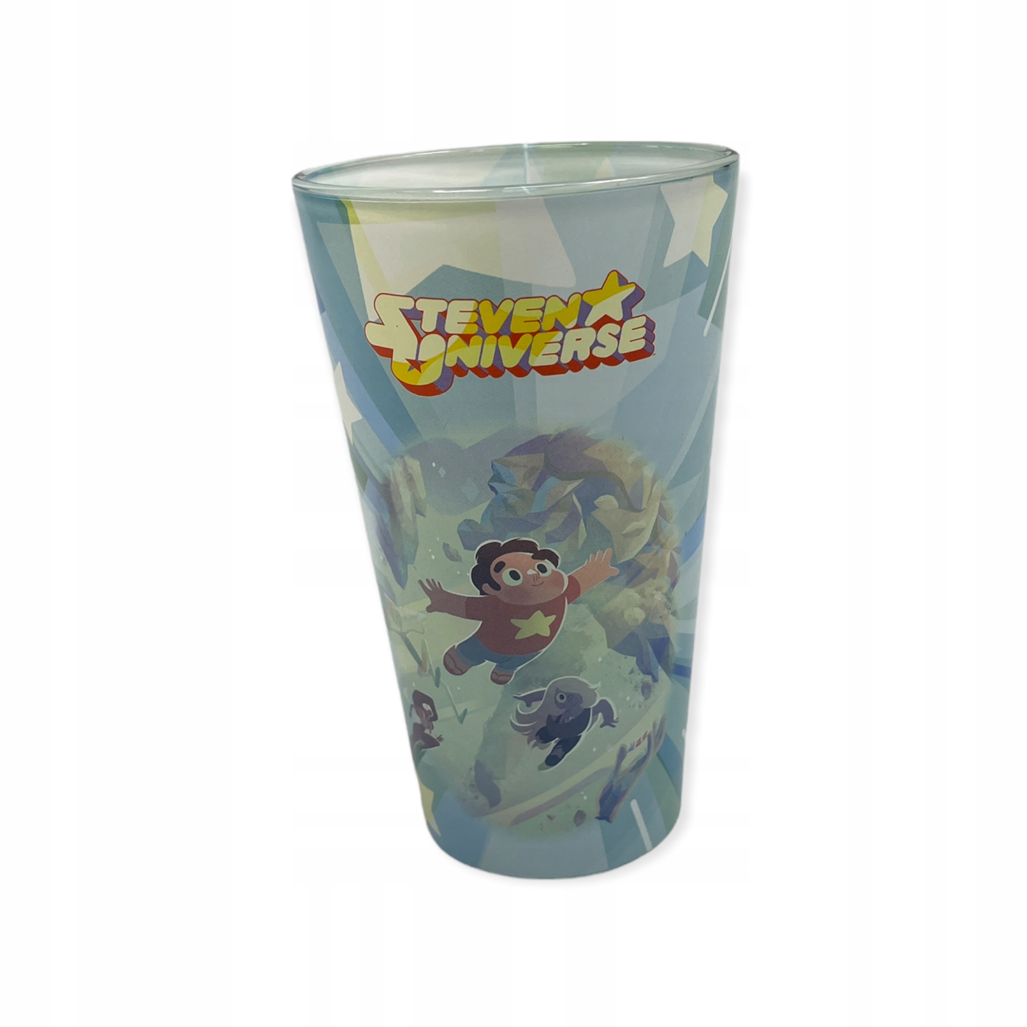 Wysoka szklanka do herbaty soków grafika 350 ml