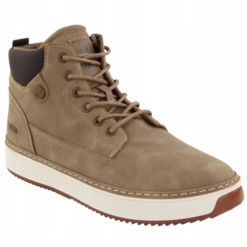 Pánské vyšší béžové boty Big Star OO174560 nad kotník béžové 41