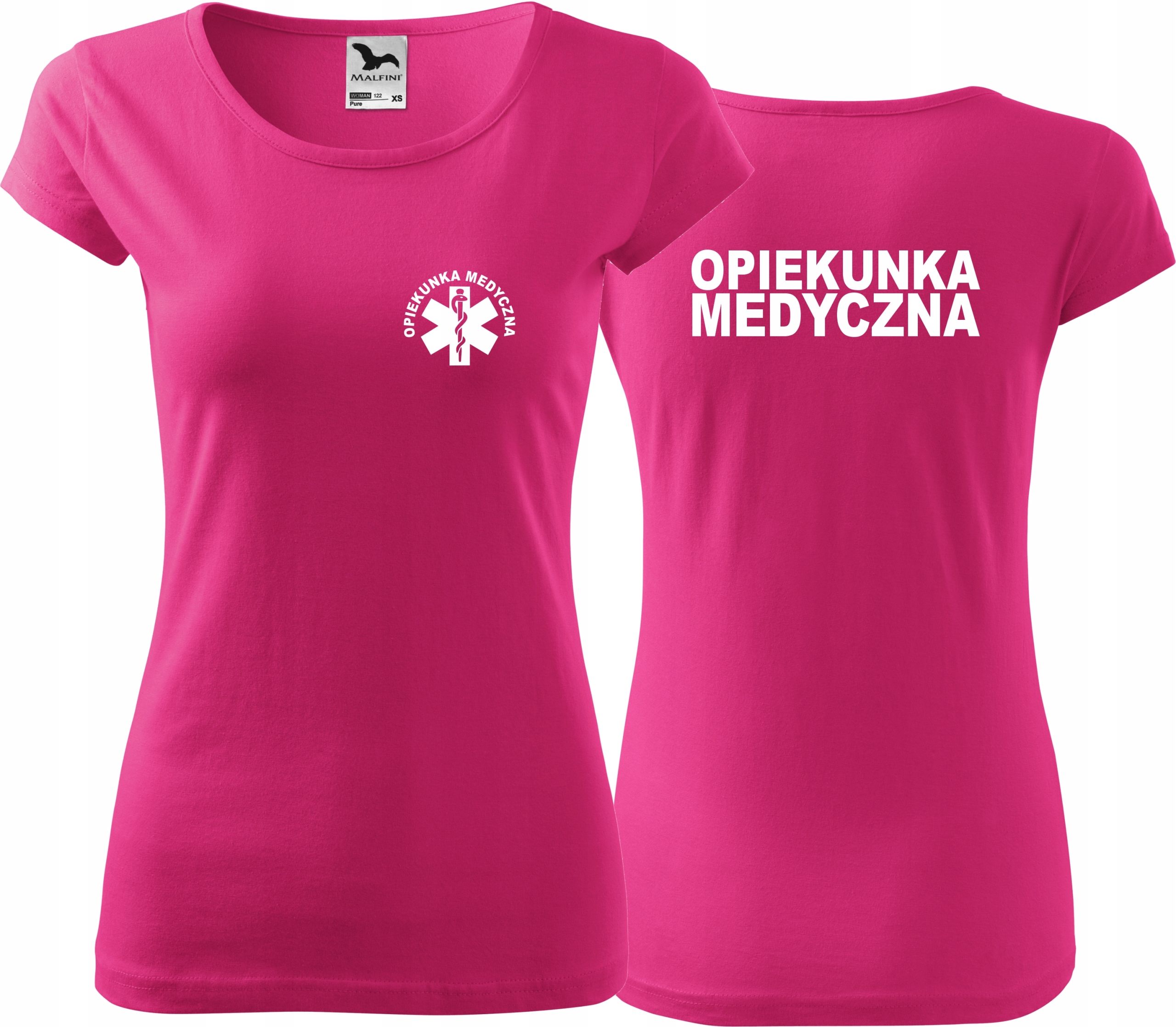 

Damska koszulka medyczna Pure Opiekunka Medyczna