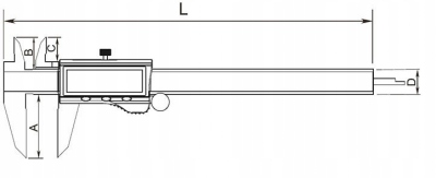 Suwmiarka elektroniczna 150mm / 0,01mm IP54 DASQUA Dokładność pomiaru 0.01 +/- mm