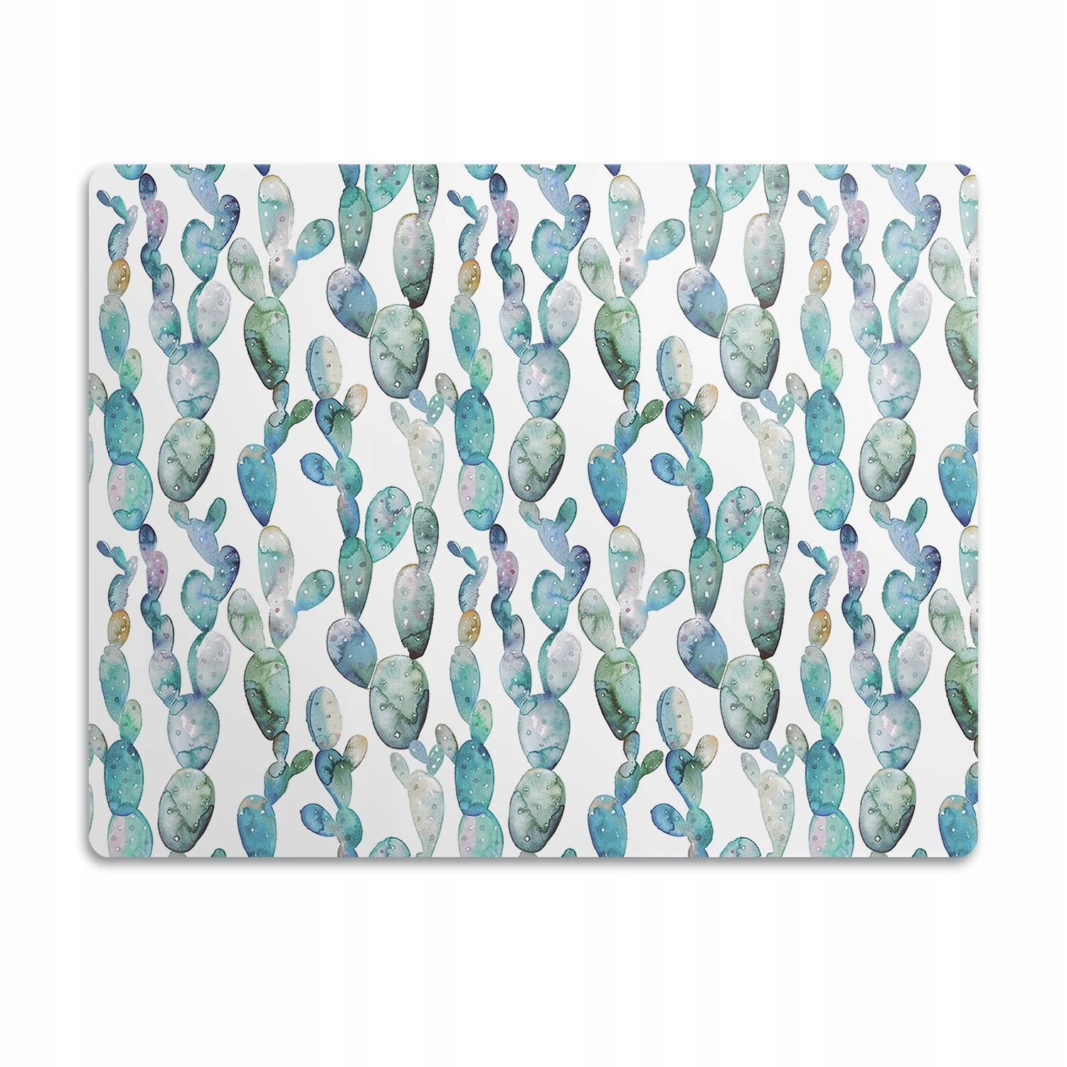 Levně Podložka pro psa pod misku Akvarel kaktusy 60x40