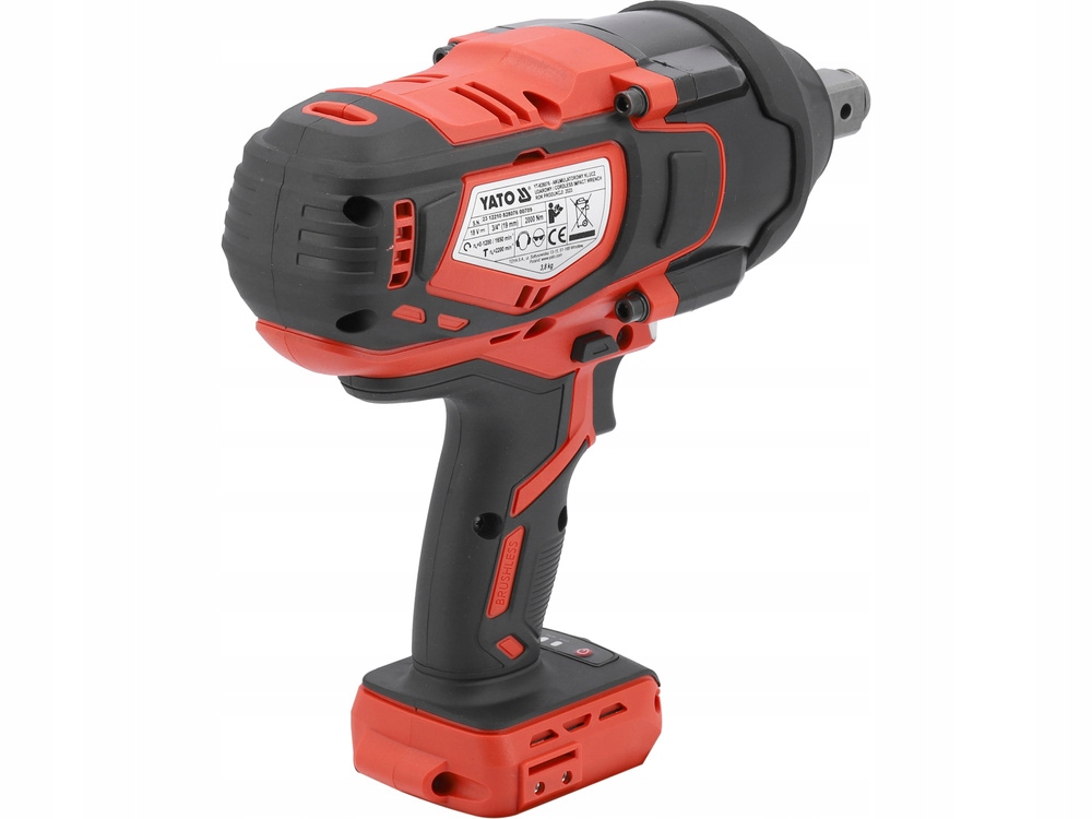 YATO 18V KLUCZ UDAROWY 3/4'' 2000NM BODY YT-828076 Rozmiar trzpienia 3/4''