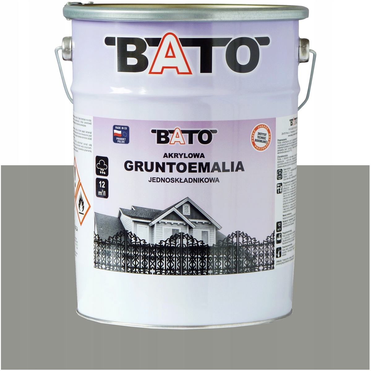 Základní Nátěr Bato Barva na kov Antikorozní Ral 7042 Šedá 5L
