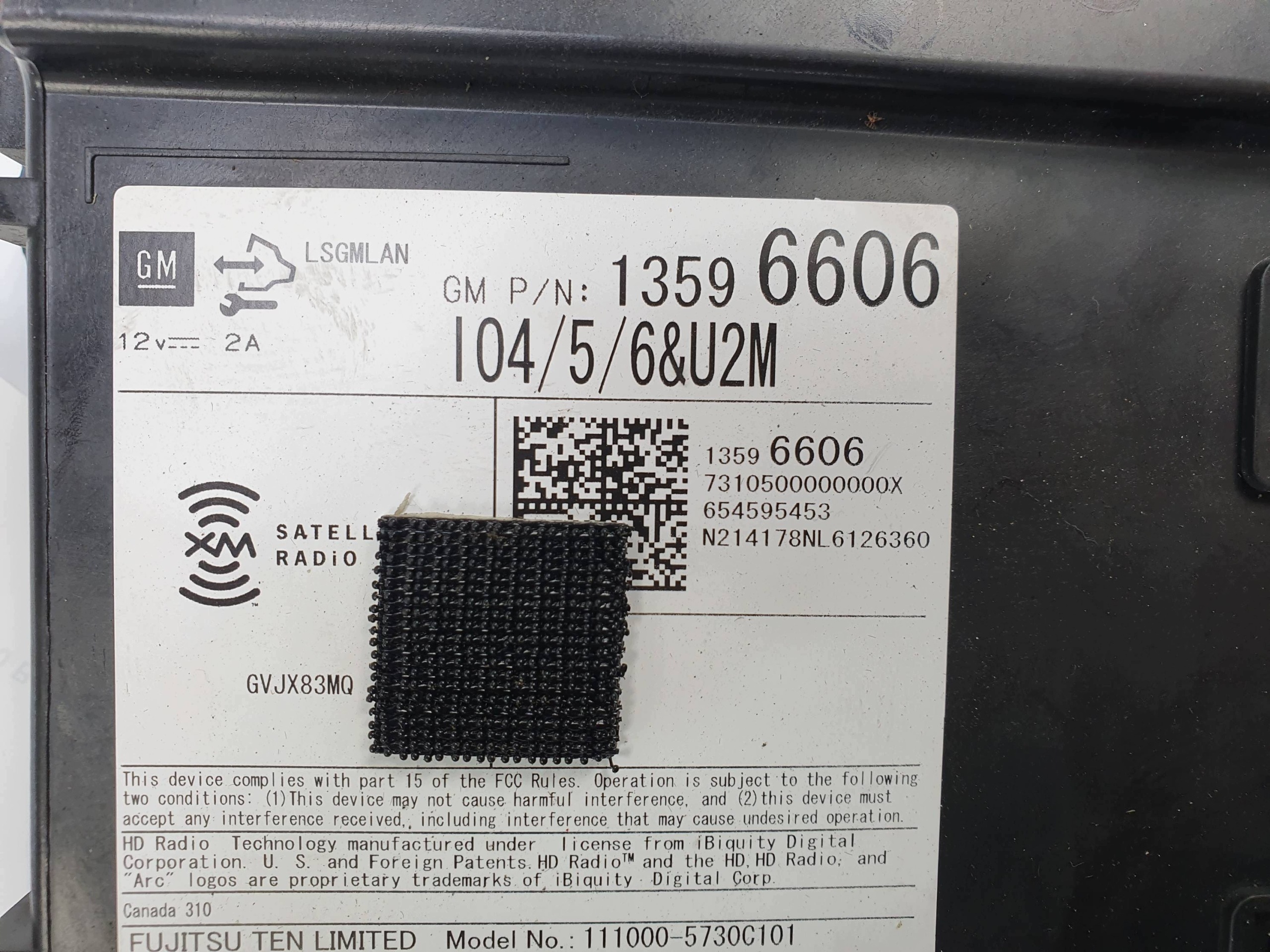module unité de commande électronique uce 13596606 CADILLAC CTS 2014