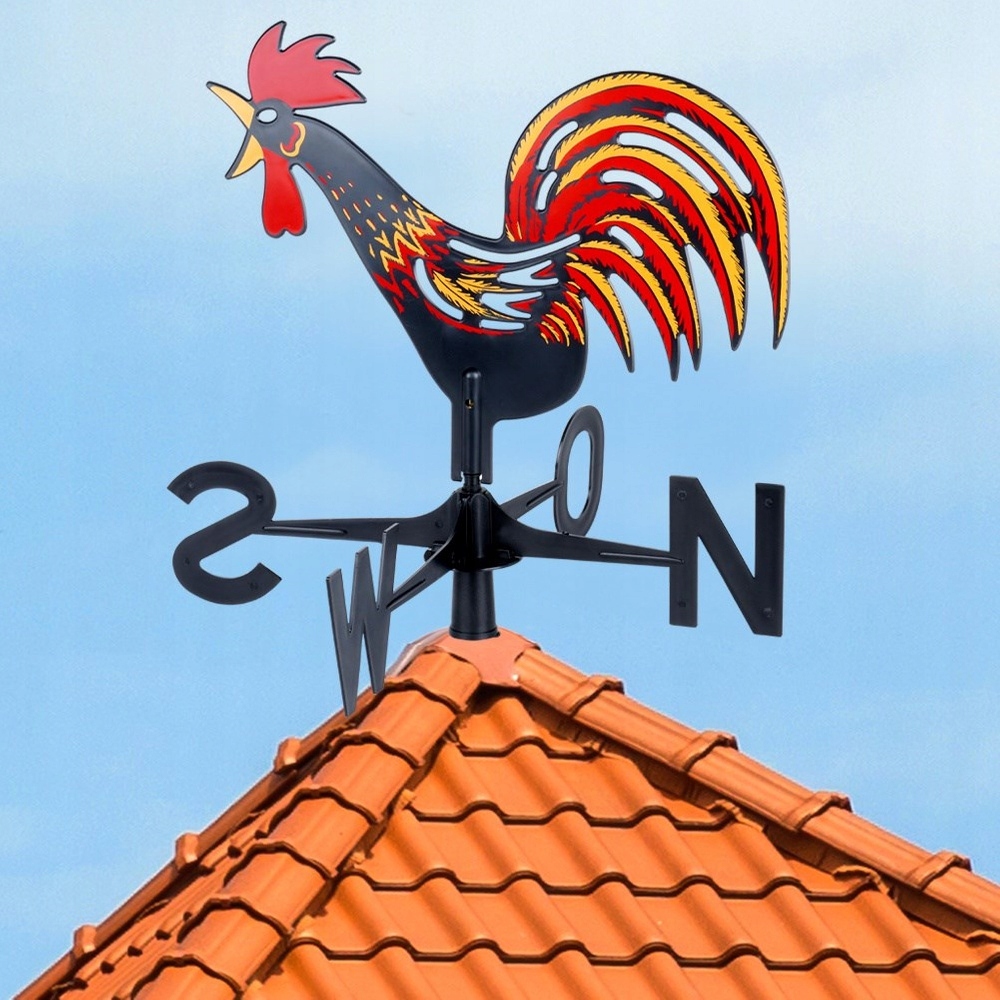 KOGUT POGODOWY NA DACH RÓŻA WIATRÓW WIATROWSKAZ DEKORACYJNY Waga 1 kg