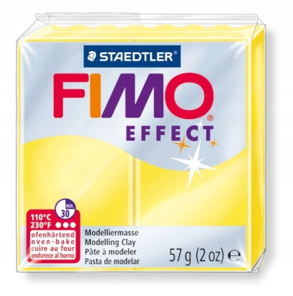 

Modelina Fimo Effect Transparentna kolor 104 żółty
