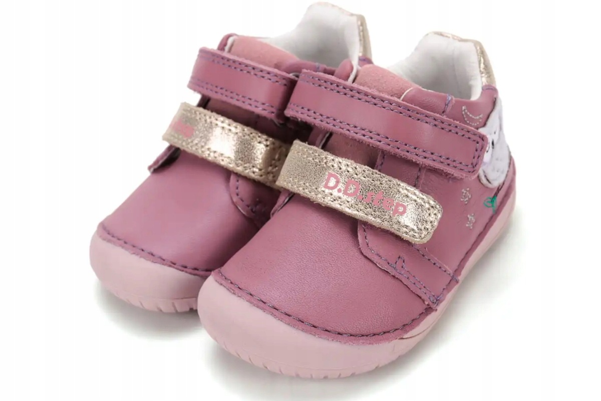 Półbuty skórzane barefoot D.D. Step S070-62659B Raspberry 23