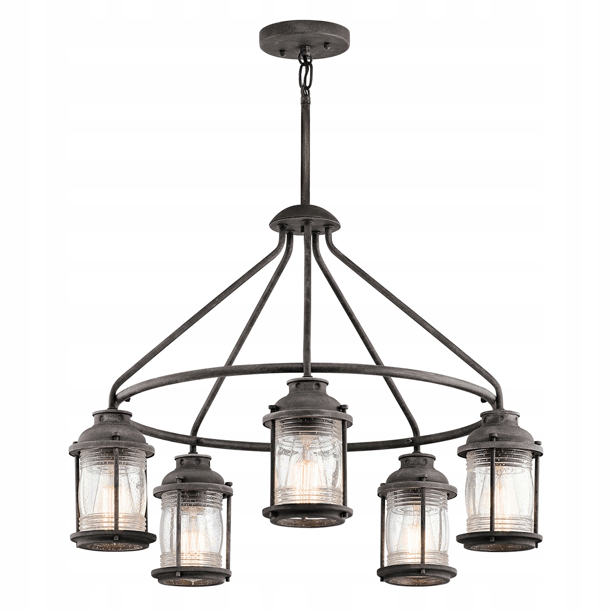 Kichler Venkovní závěsná lampa Ashland Bay 60W E27 IP44 Zinek
