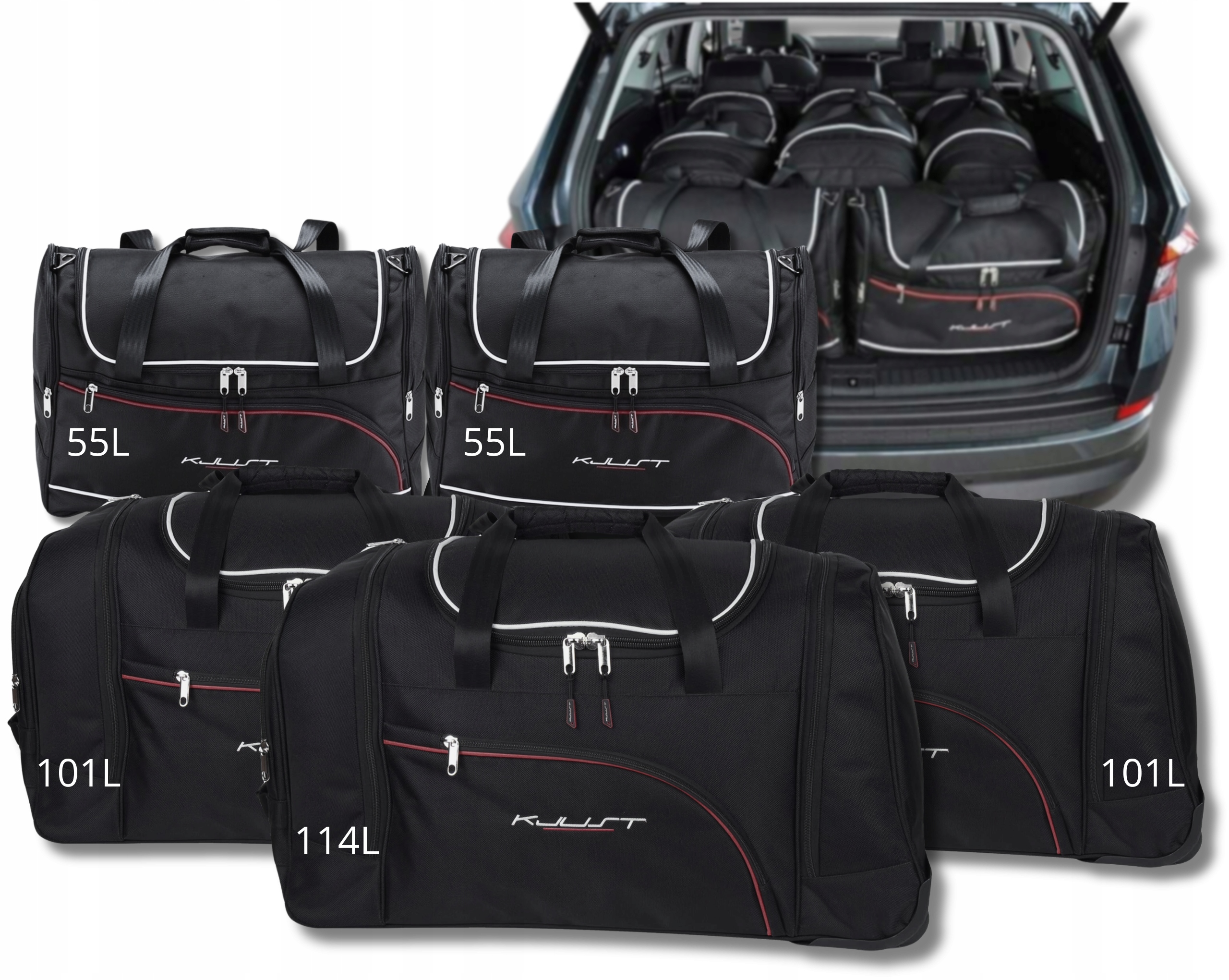 Cestovná Taška Do Kufra Škoda Kodiaq 2016-2023 5 ks