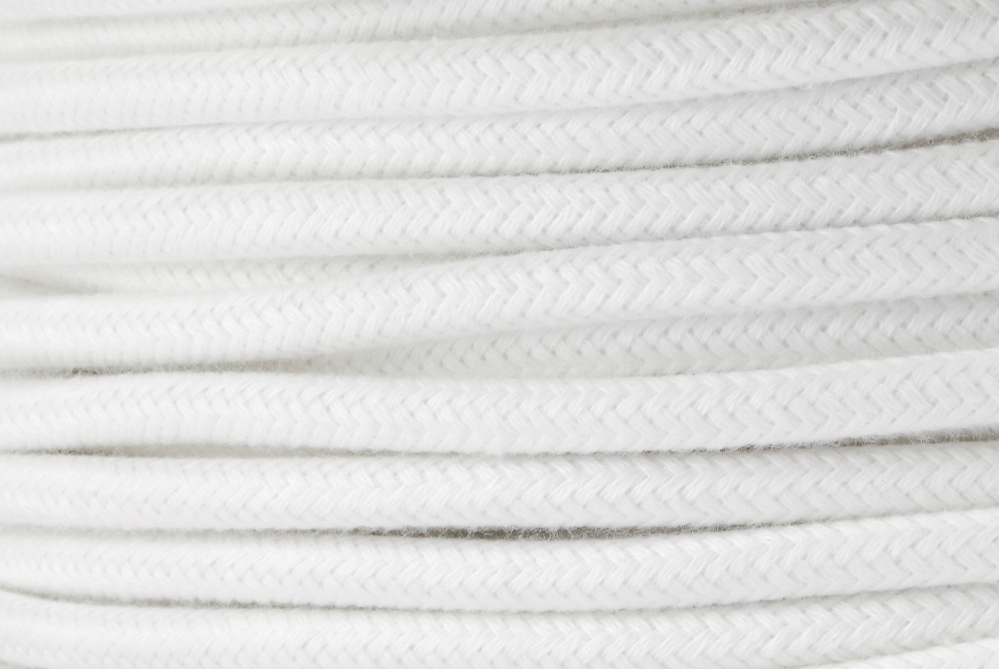 

Biała bawełna kabel w oplocie naturalnym pająk Diy