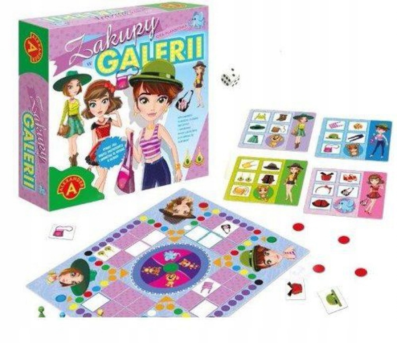 Zakupy W Galerii Gra Planszowa Dla Dziewczynki 5 Latki Planszówka