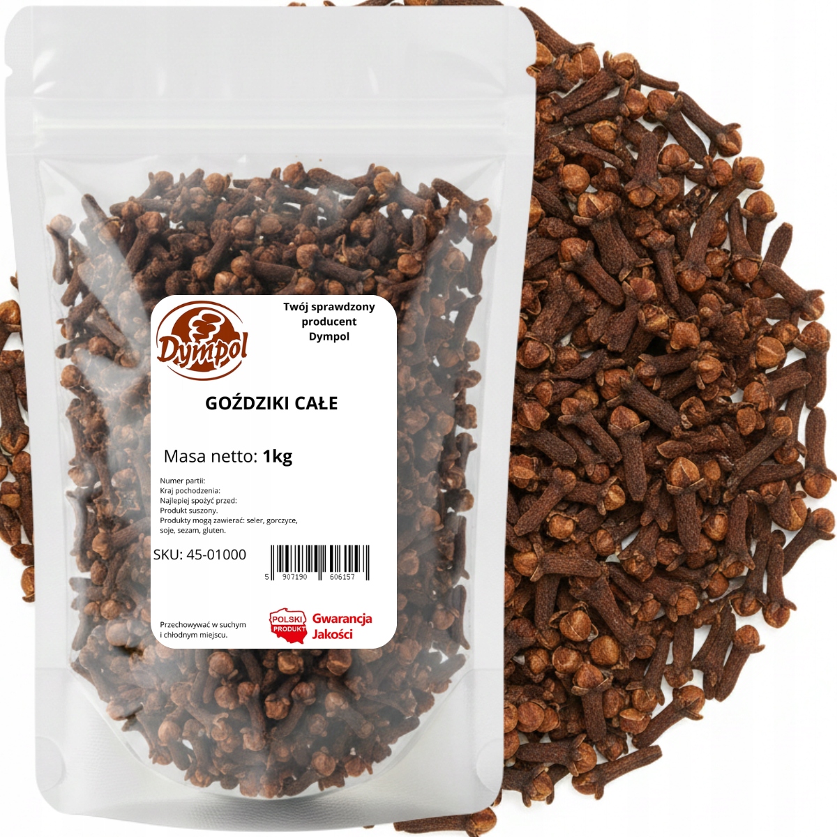 Levně Hřebíček Celý Sušený Aromatické Přírodní Koření Kvalita Dympol 1 kg