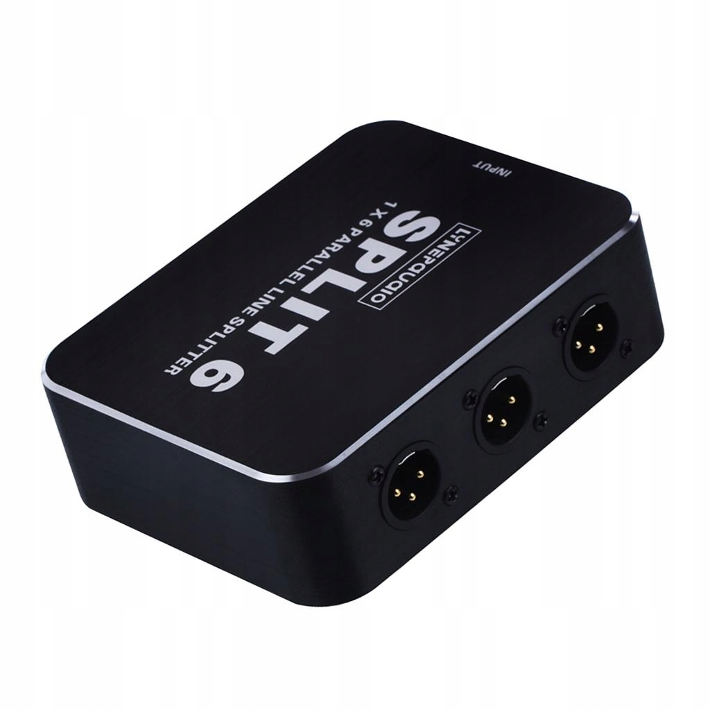 1 szt. NOWY czarny poziom mikrofonu splittera XLR Producent bez marki