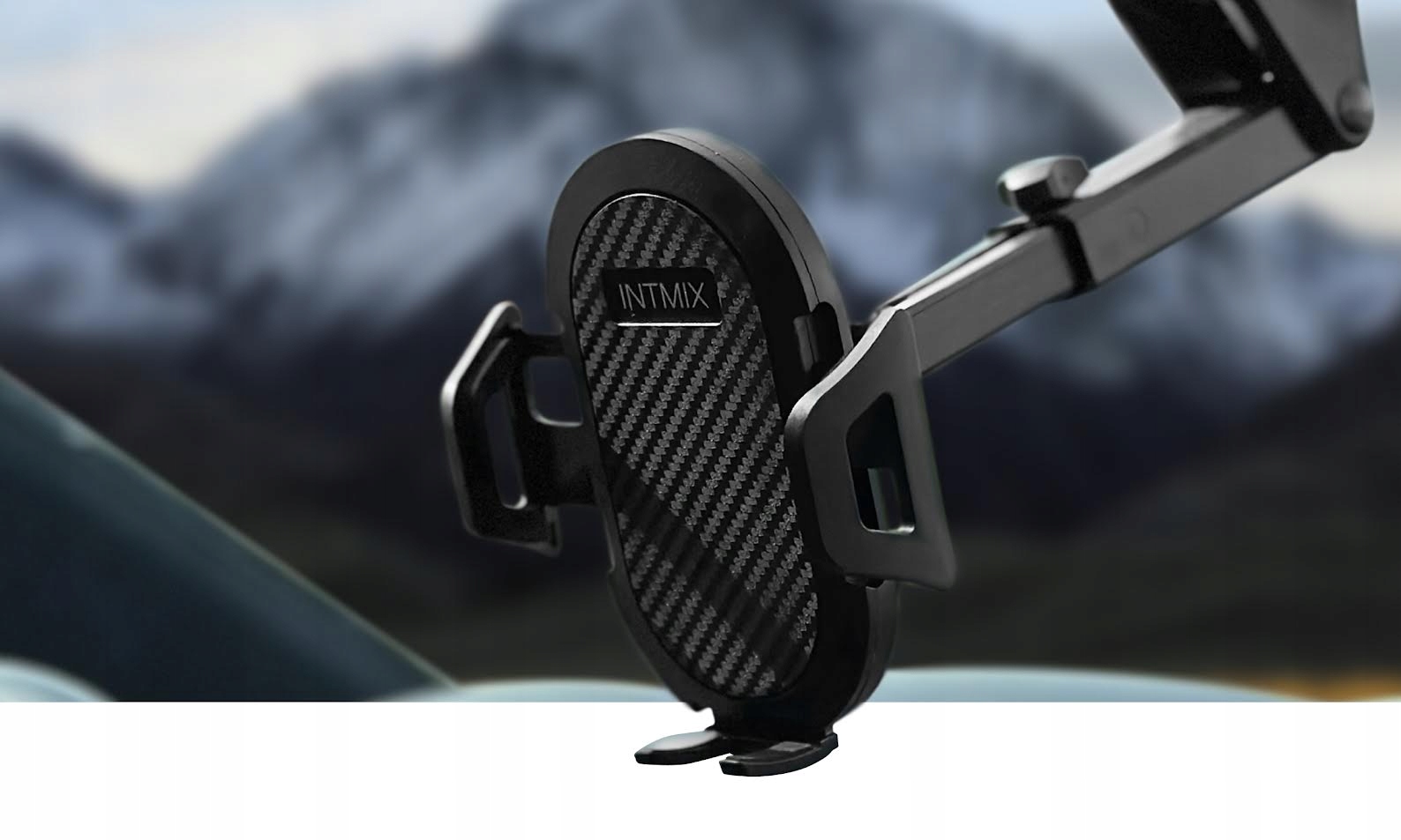 UCHWYT SAMOCHODOWY NA TELEFON SZYBĘ KOKPIT REGULACJA DŁUGOŚĆ OBROTOWY MOCNY Kod producenta ZBL2001