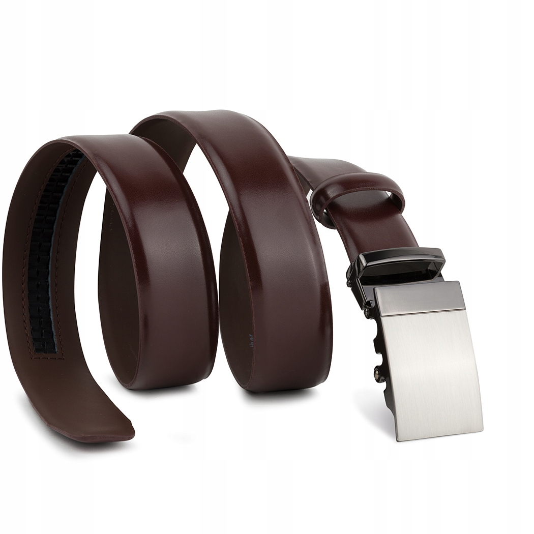 Hnědý pánský pásek s automatickou přezkou Pako Lorente vel