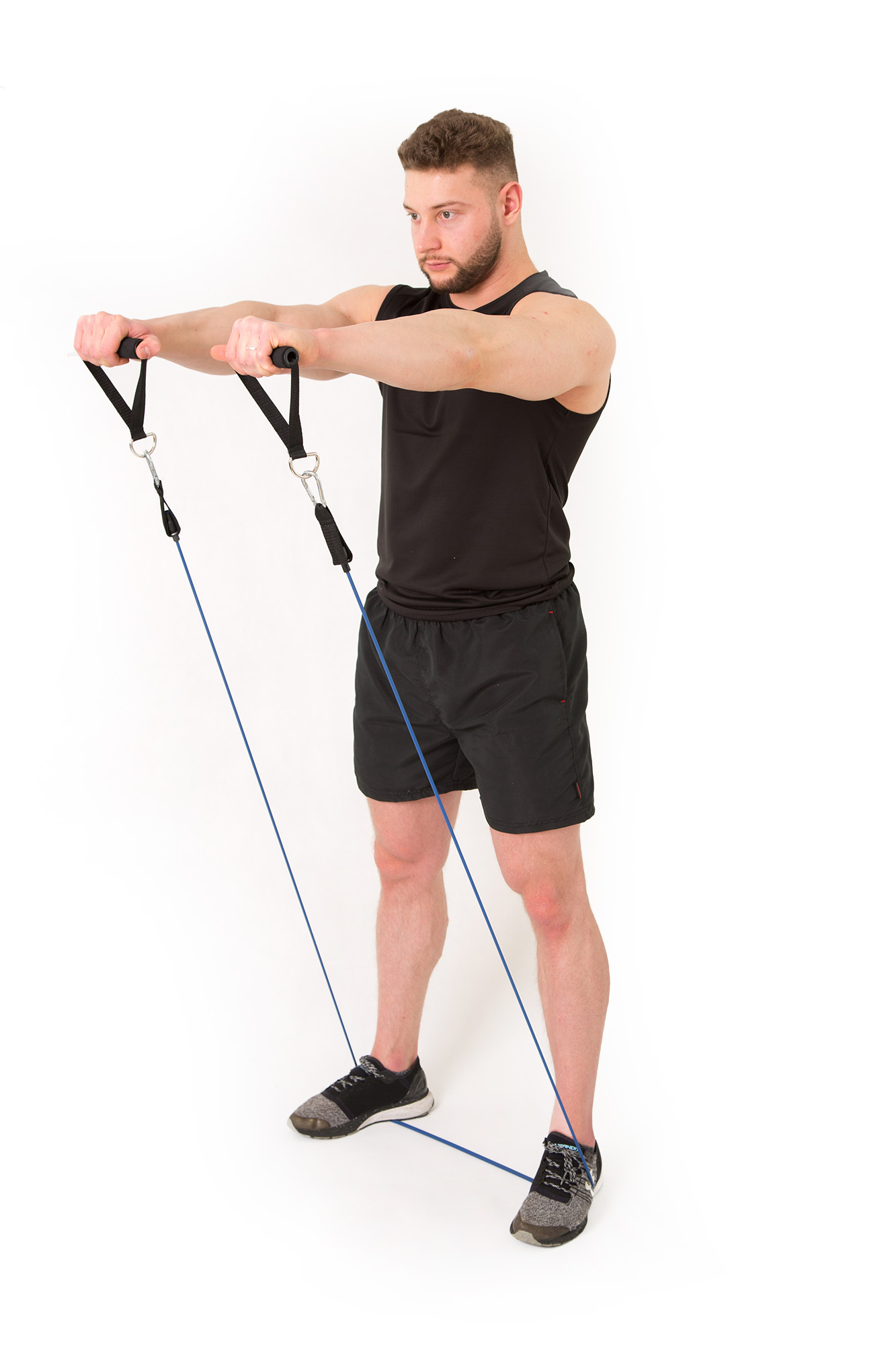 ZESTAW 5 GUM TAŚM OPOROWYCH DO ĆWICZEŃ CROSSFIT Szerokość 40 mm