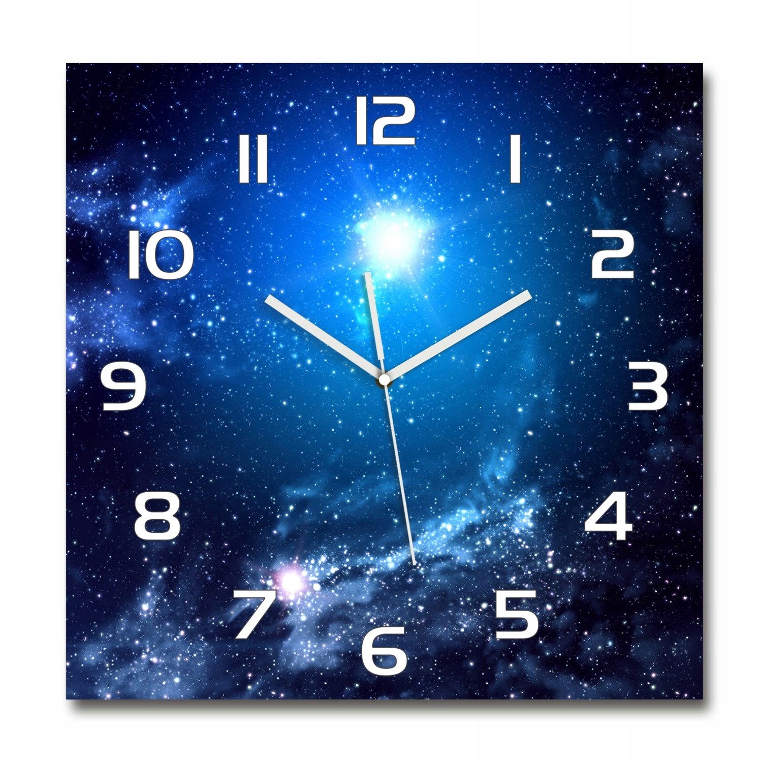 

Zegar ścienny ze szkła hartowanego Mgławica 60x60