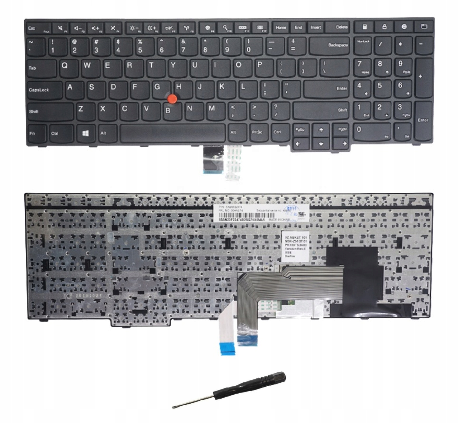 

Klawiatura Lenovo ThinkPad T540 T550 T560 Us Pl