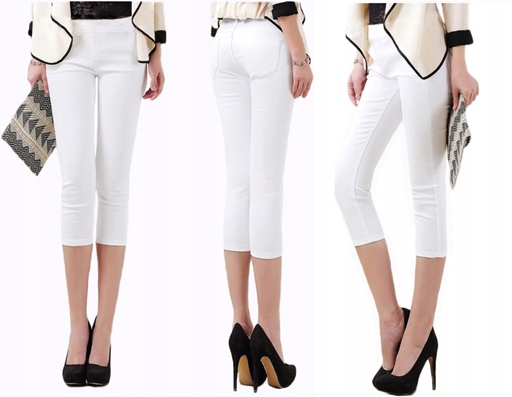 

Nowość Białe Rybaczki Legginsy Polskie Bawełna S