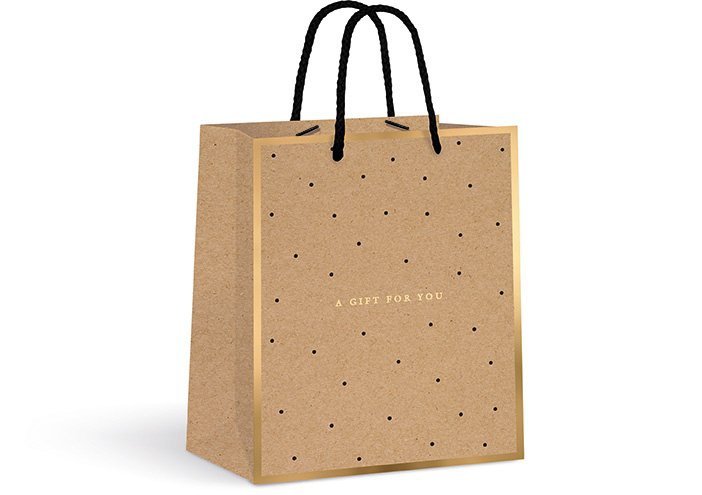 

Torebka Kraft Gold średnia Gift For You