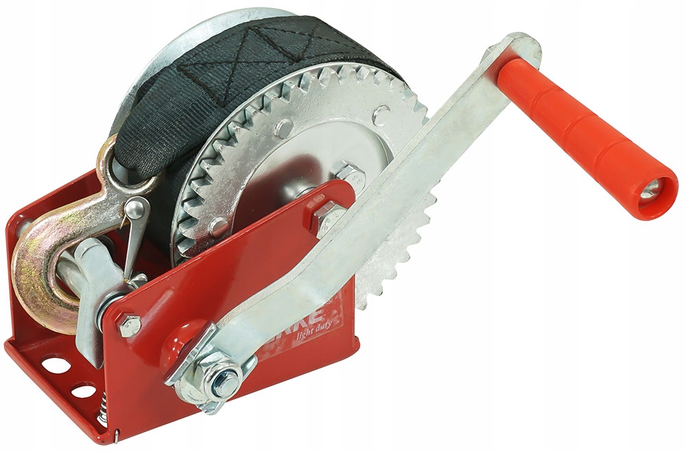 WYCIĄGARKA WCIĄGARKA RĘCZNA KORBOWA TAŚMOWA PASOWA NA KORBĘ 550kg PAS 10m