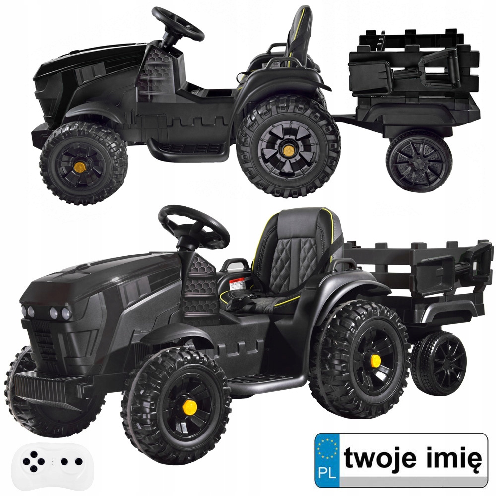 Traktor na akumulator dla dzieci z przyczepą PA0240