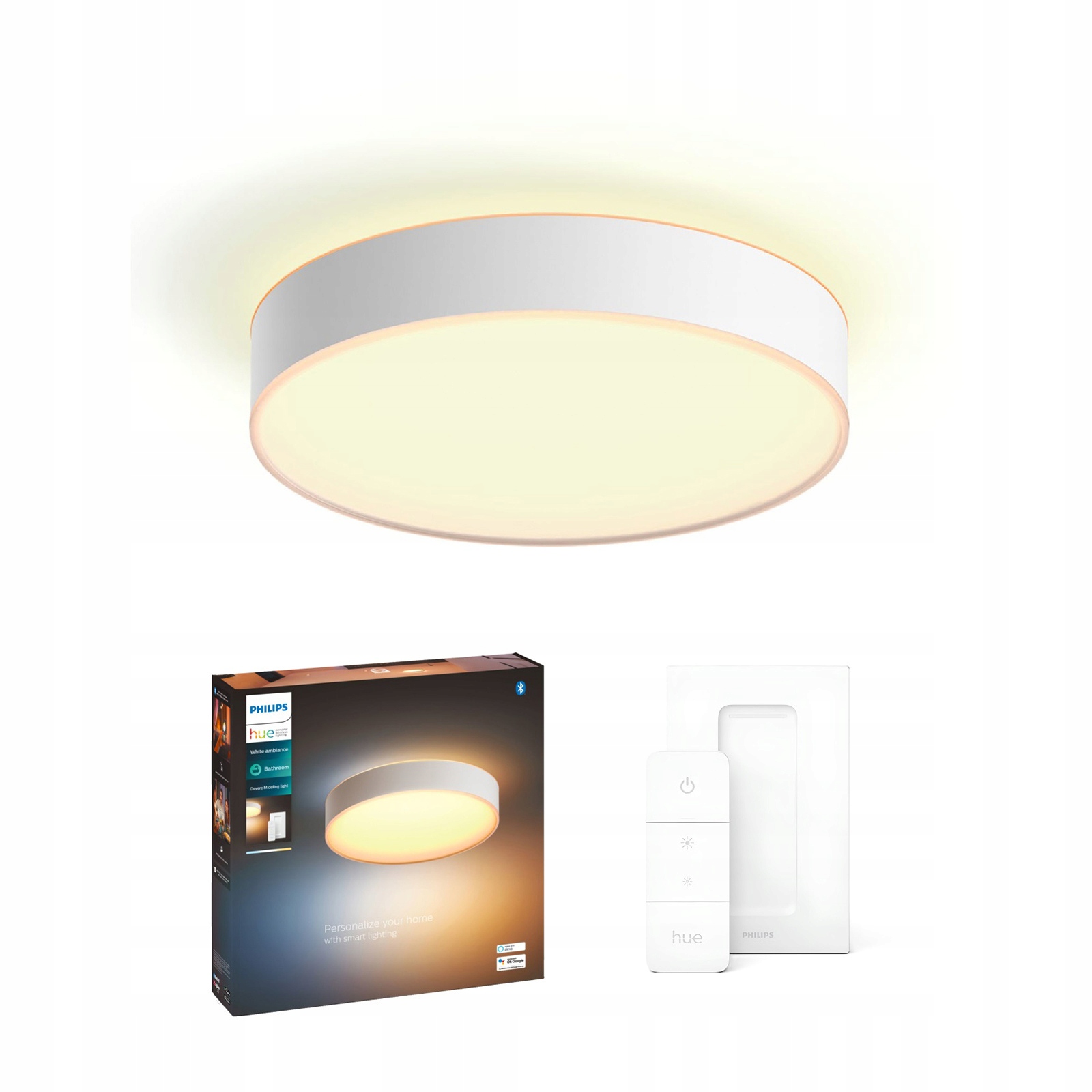 Stropné Svietidlo Led stropná lampa 19,2W Cct Philips Hue Bluetooth prepínač