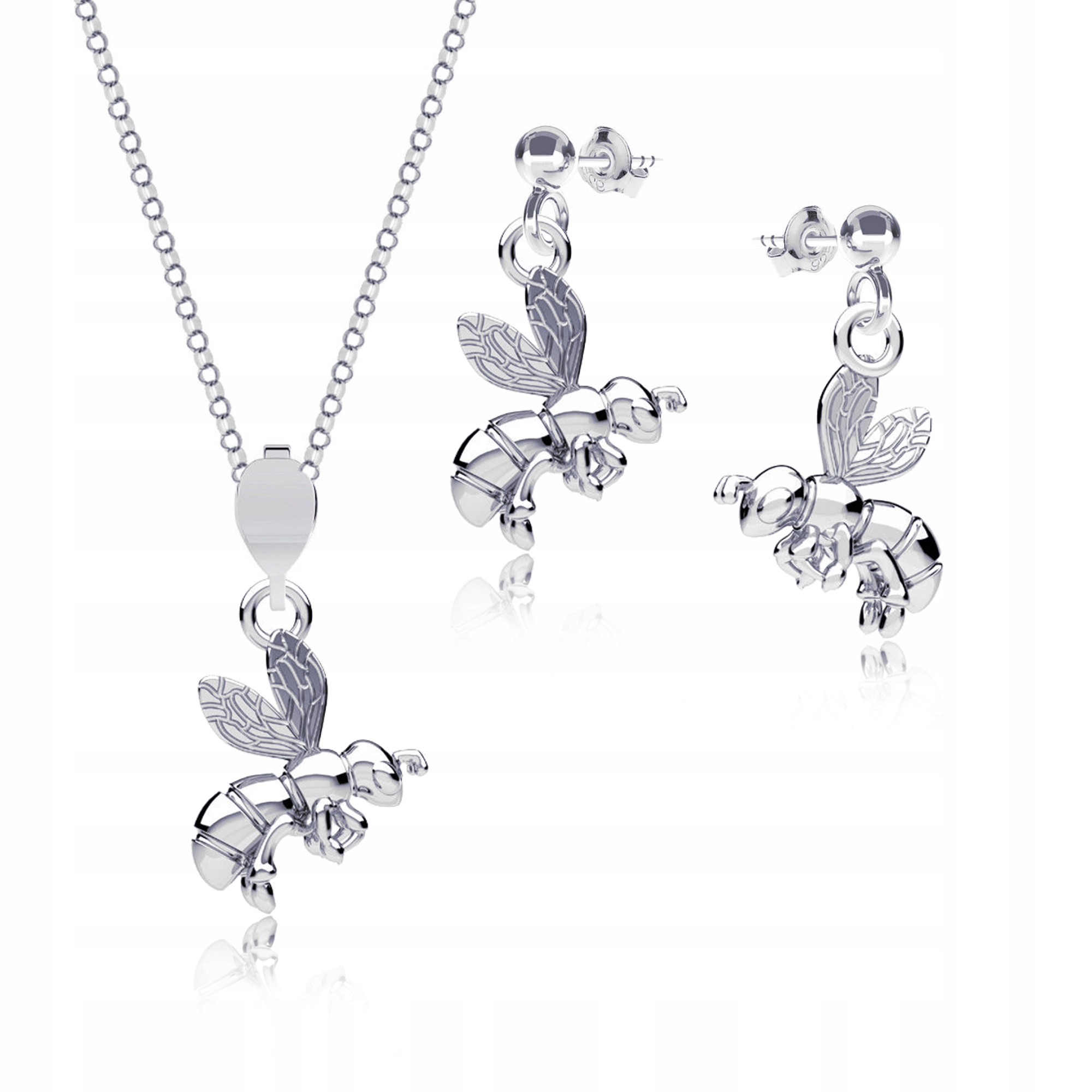 Stříbrný Komplet Včelka stříbro 925