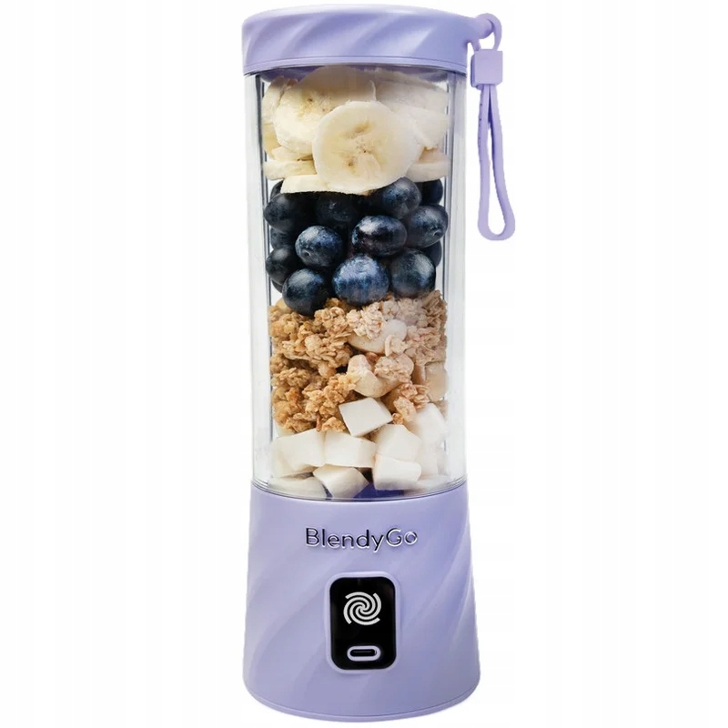 BlendyGO 3 Przenośny blender bezprzewodowy Usb 550 ml lawendowy