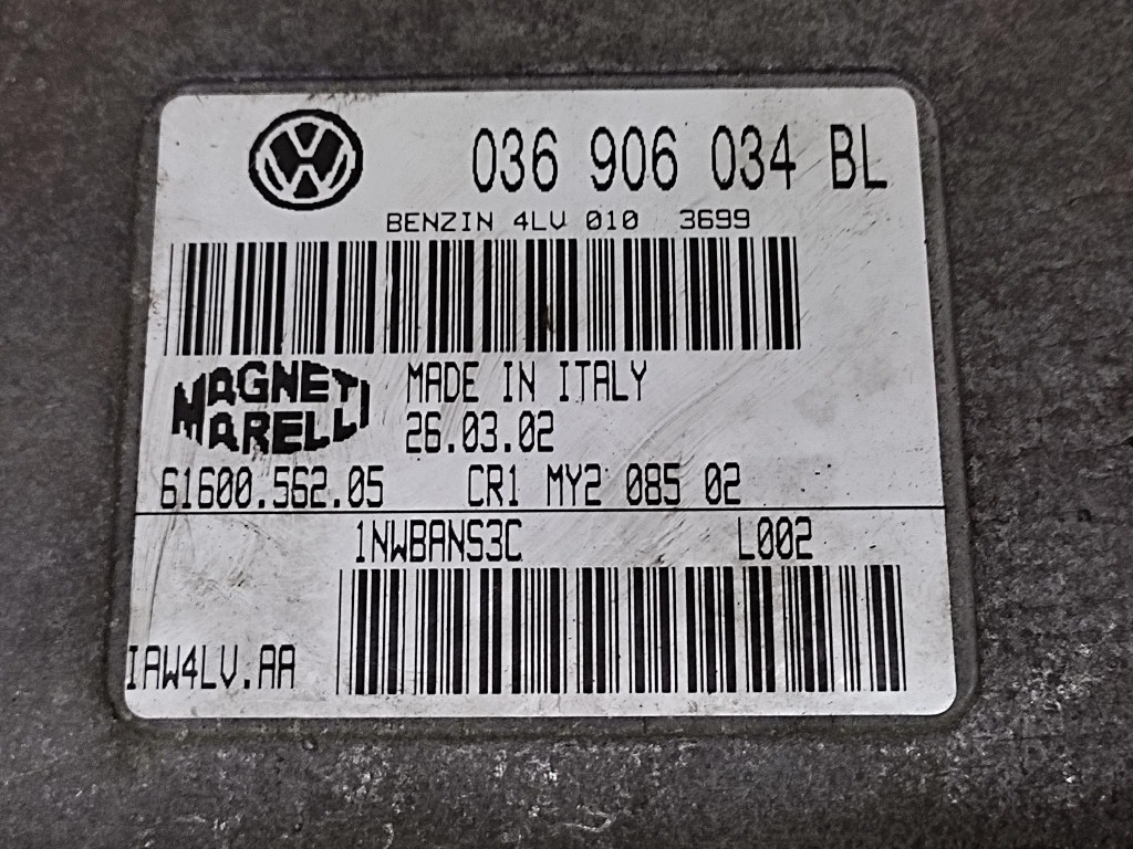 SKODA FABIA control unit of the engine 036906034BL