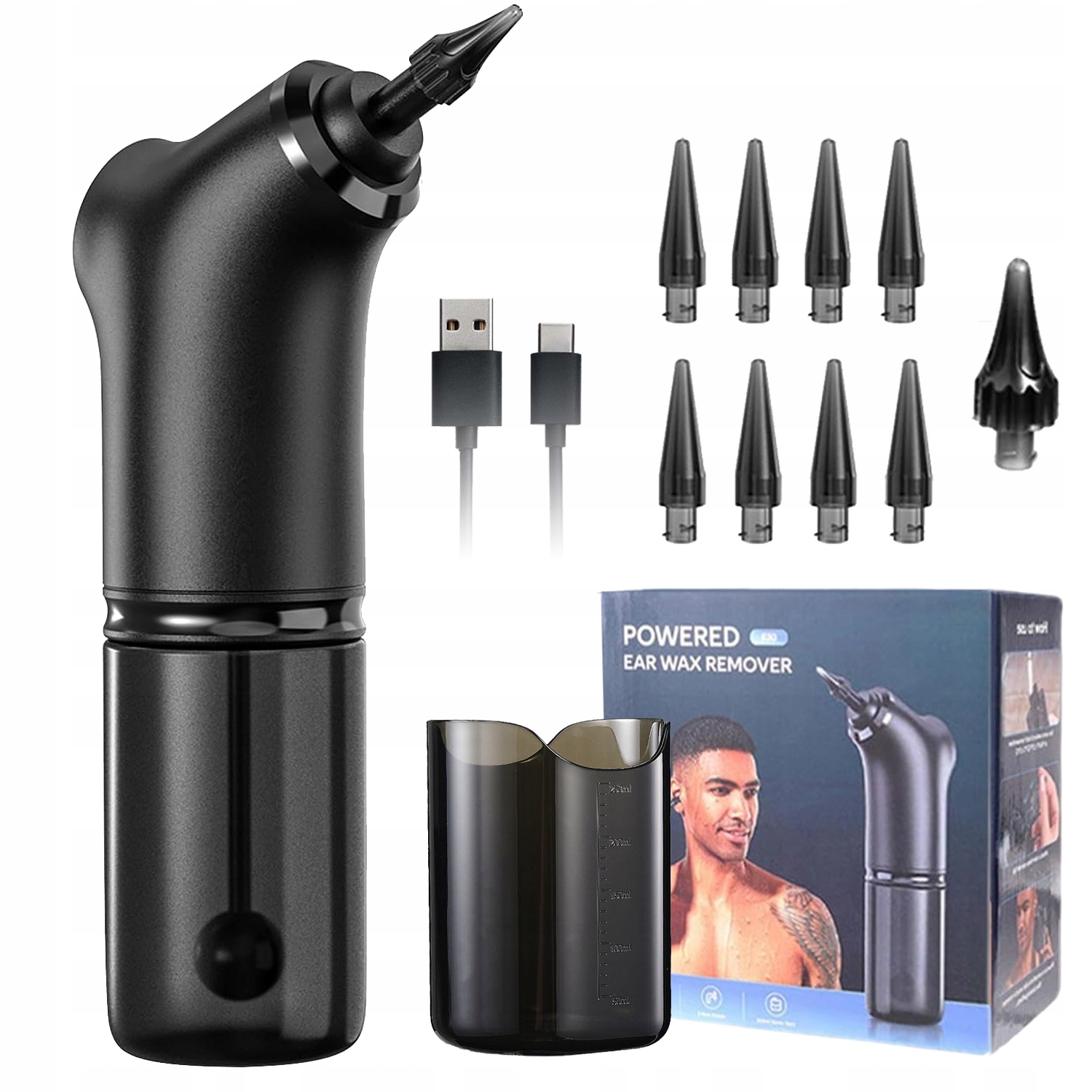 Irygator Urządzenie Do Czyszczenia Uszu Zestaw Do Plukania Woskowiny Usznej