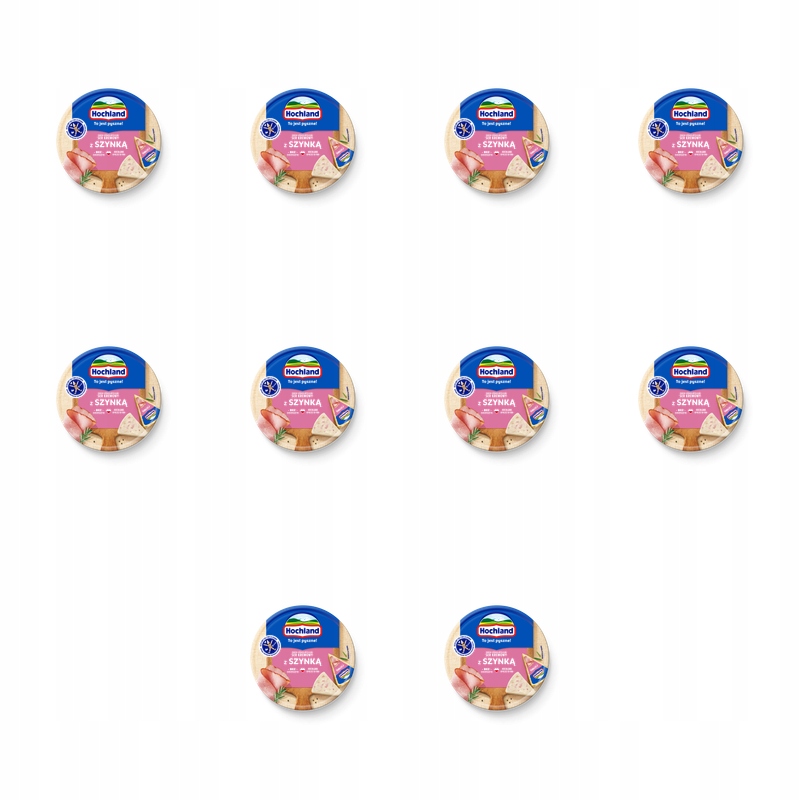 Hochland z szynką Ser kremowy topiony w trójkącikach 180 g X10