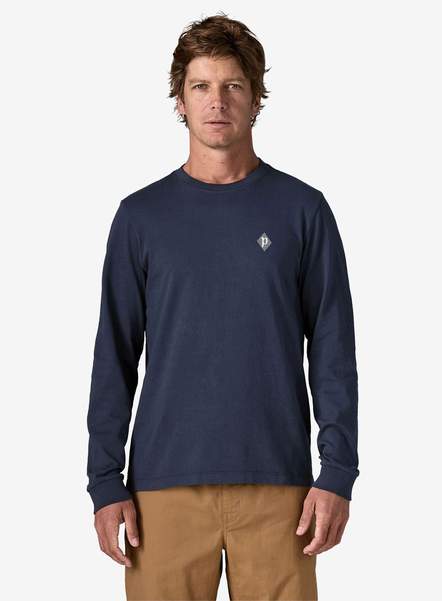 Bluza bez kaptura Patagonia L/s Mw Hut Tripper Skyline T-Shirt n. navy M