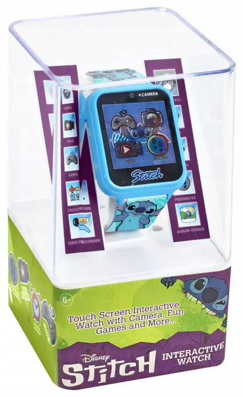 Chytré Hodinky s 10 funkcemi Stitch LAS4027 Kids Euroswan