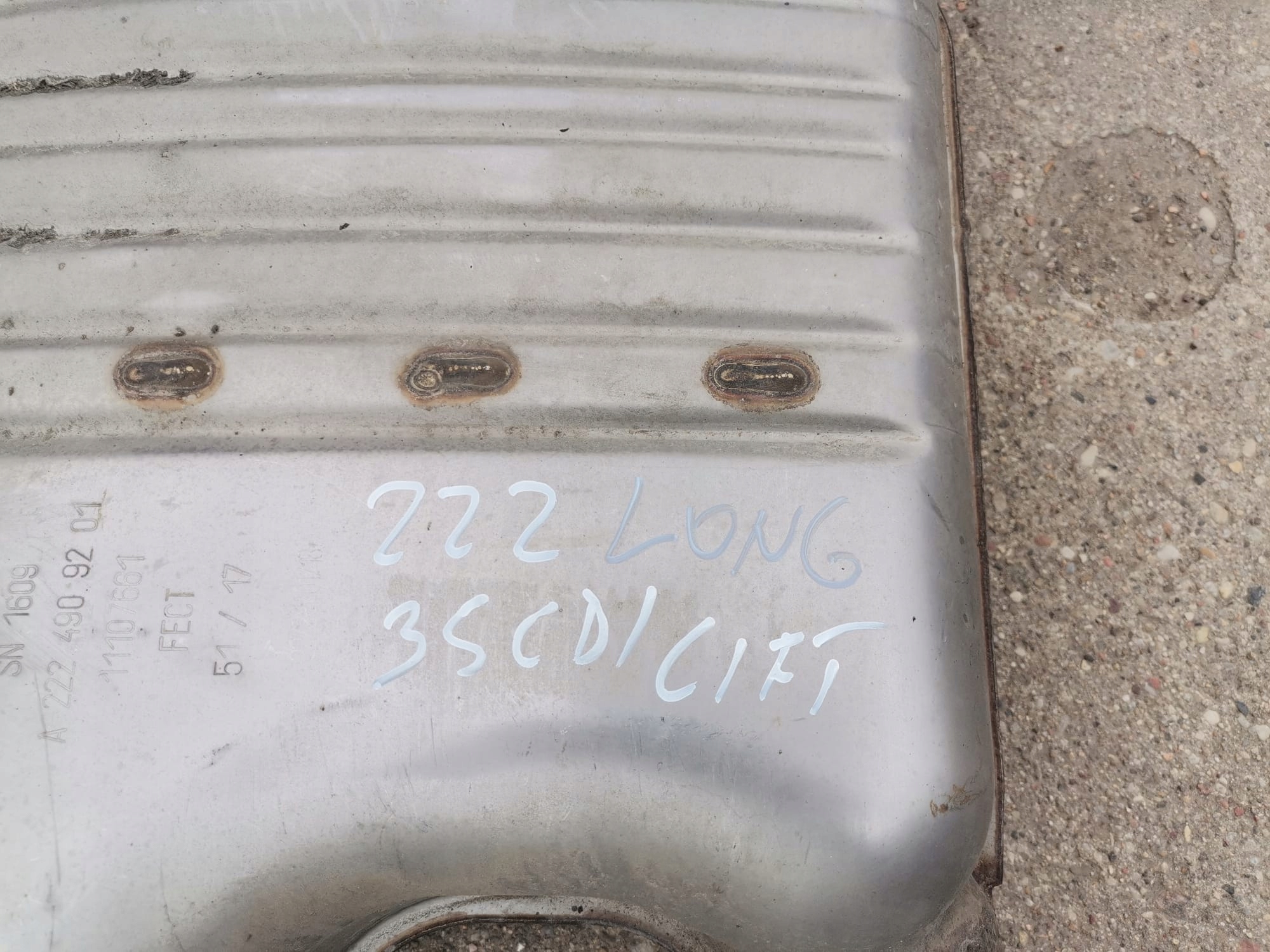 IDEALNY KPL. ÉCHAPPEMENT MERCEDES W222 3.5D LONG 1