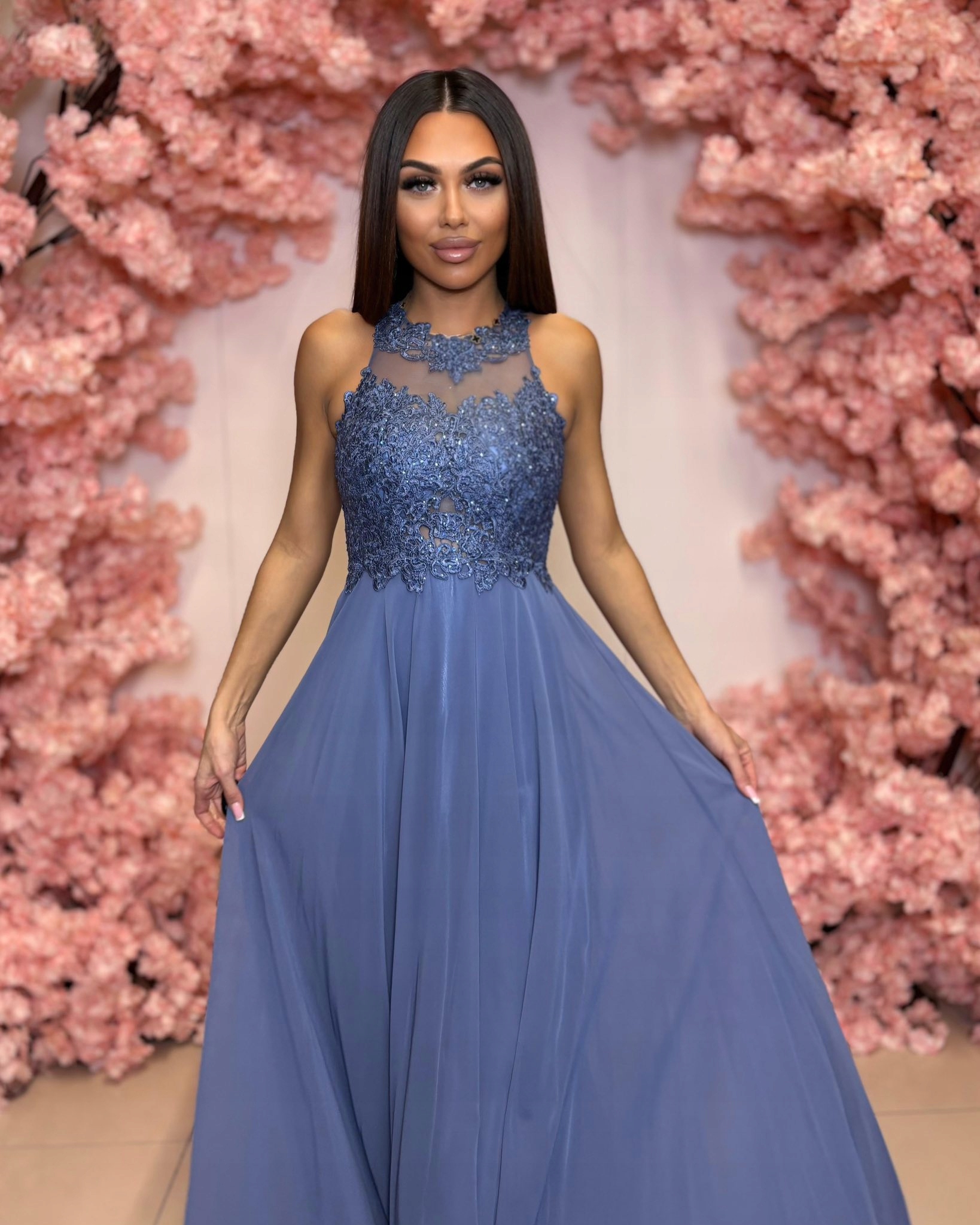 Šaty Na Svatební Hostinu Bugatti Dlouhá Džínová 40 L