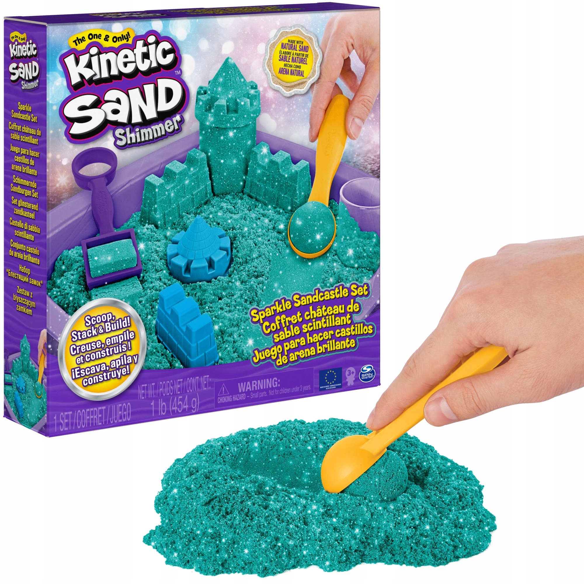 

Kinetic Sand Piasek Kinetyczny Błyszczący Brokat