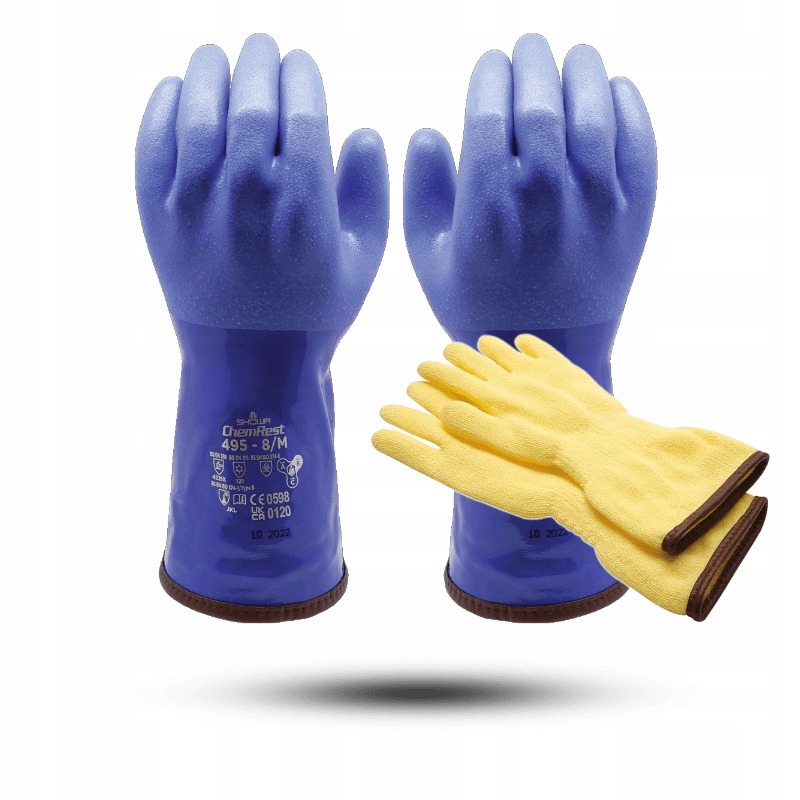 Rękawice Showa 495 Suche Ocieplane ChemRest -20°C CE0598 Cat III 8/M