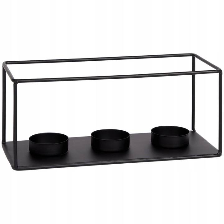 ŚWIECZNIK NA 3 TEALIGHT PODGRZEWACZE METALOWY LOFT
