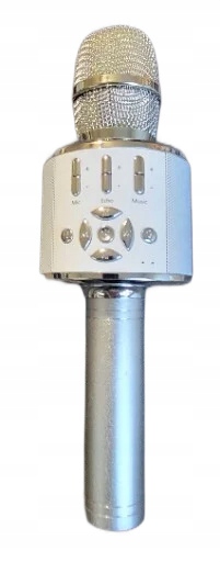 RĘCZNY MIKROFON DO KARAOKE BIAŁY
