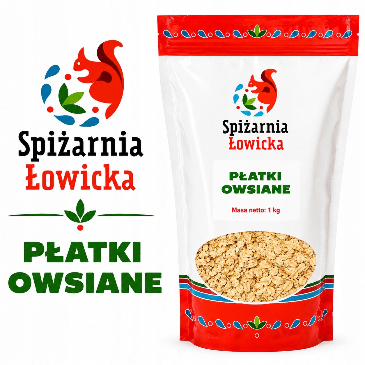 Płatki owsiane naturalne 1kg Jakość