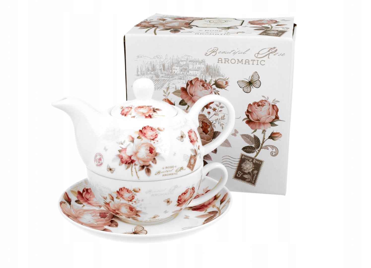 

Filiżanka z dzbankiem do parzenia herbaty Secesja