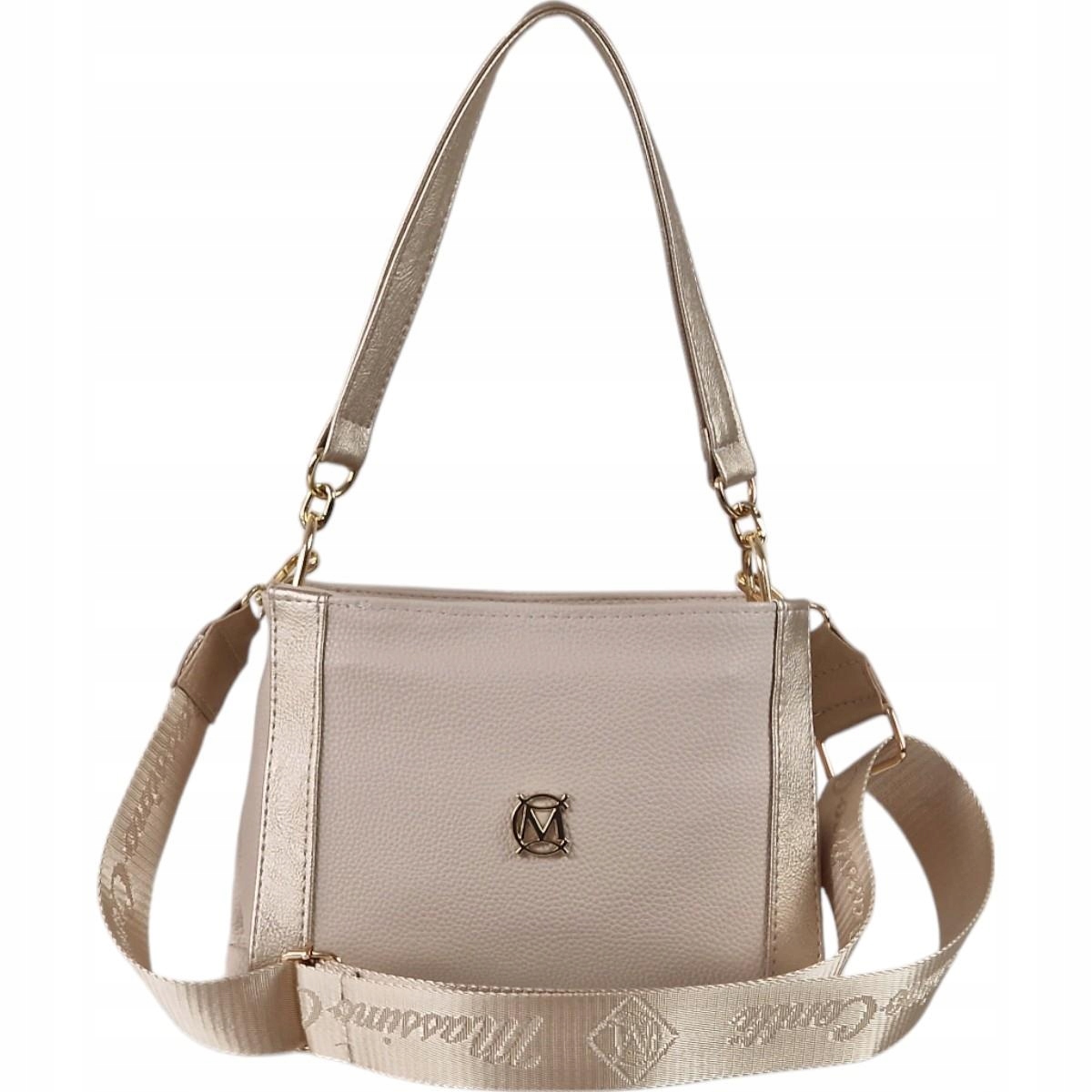 Massimo Conttii kabelka přes rameno eko kůže béžová přes rameno