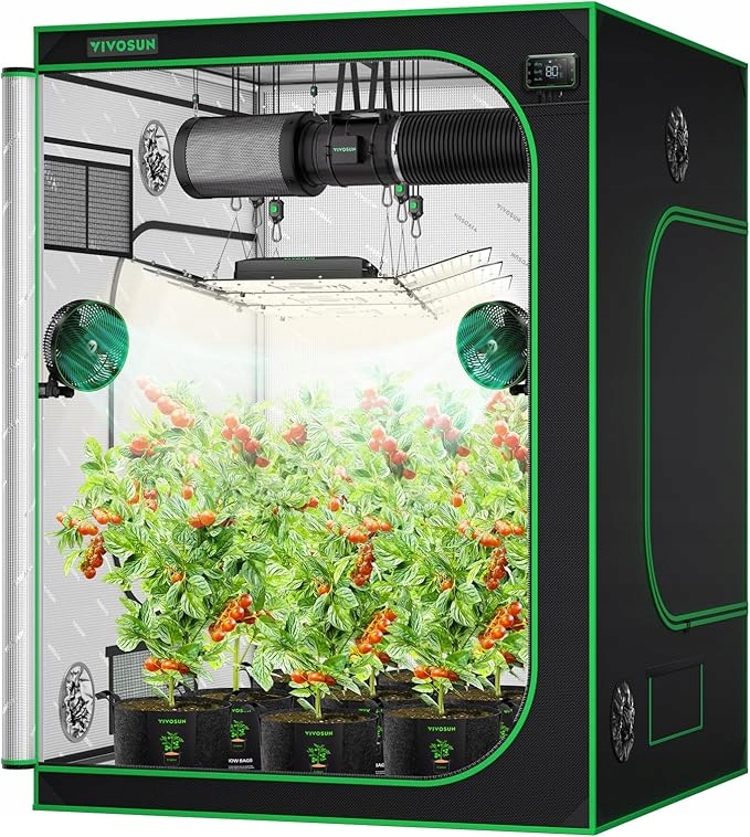 Growbox Skleníkový Stan Na Pestovanie Rastlín Vivosun Pro 80X80 CMX160 CM Záhrada