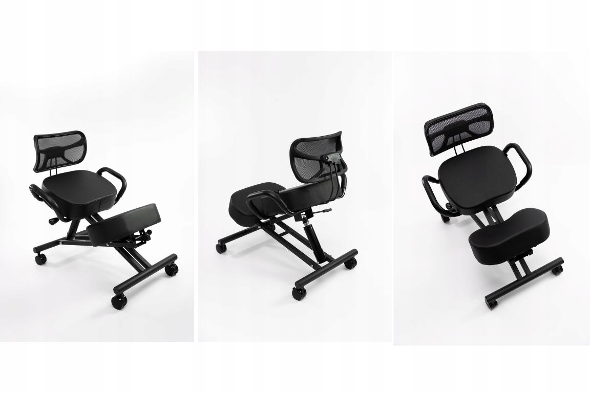 KLĘKOSIAD KRZESŁO ERGONOMICZNE FOTEL BIUROWY Klęcznik__RückenFlex Wysokość mebla 88 cm