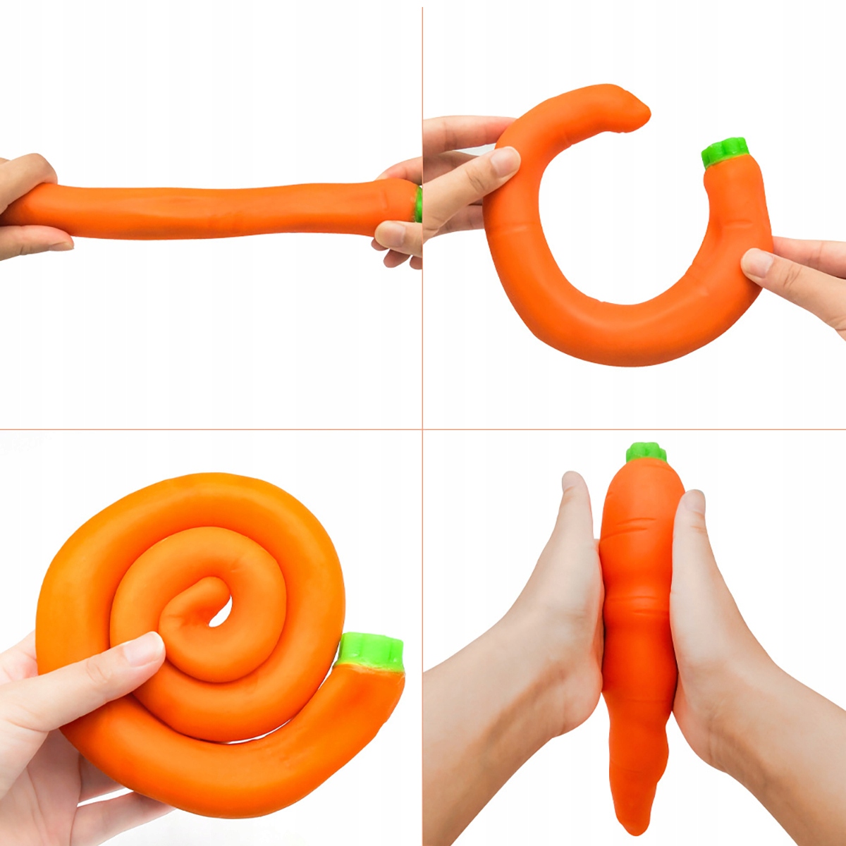 12x GNIOTEK MARCHEWKA PIASKOWA ANTYSTRESOWA SENSORYCZNA WARZYWA PRANK ŻART Marka Perfect